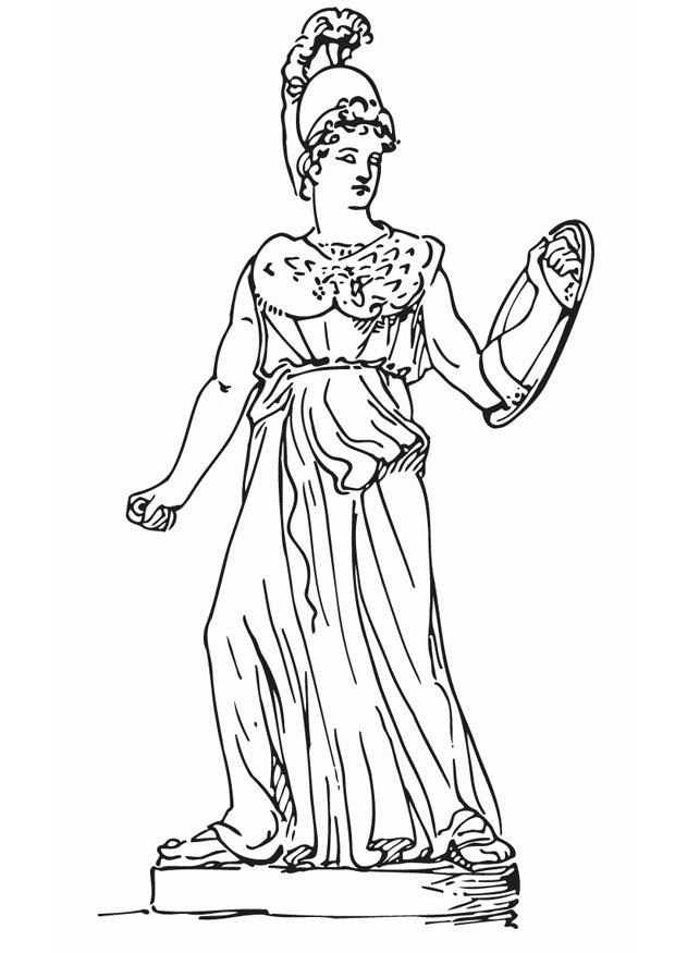 620x875 Coloring Page Athena
