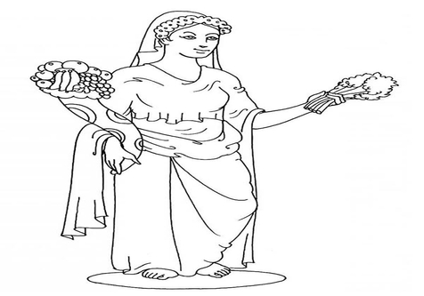 476x333 Aphrodite Cartoon Coloring Page Image Clipart Images