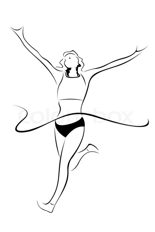 533x800 Illustration Of Athletics On White Background Stock Vector