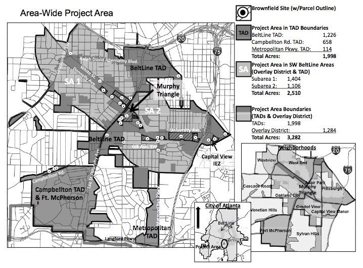 718x531 Proctor Creek Area, Other Atlanta Brownfields, To Be Assessed By