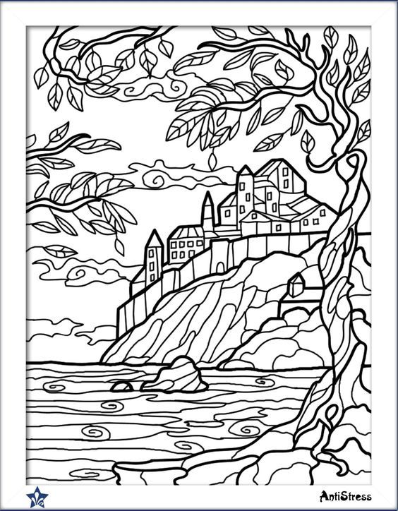 564x724 Pin By Barbara On Coloring Buildings, City