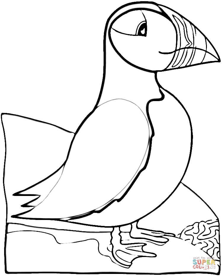 750x931 Bird Puffin Coloring Page Free Printable Coloring Pages