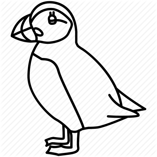 512x512 Atlantic, Bird, Coastal, Cute, Pelagic, Puffin, Seabird Icon