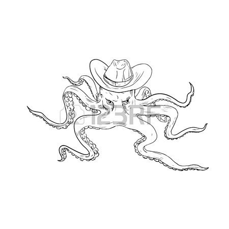 450x450 Illustration Of A Fishmonger Presenting Selling Fish Front View