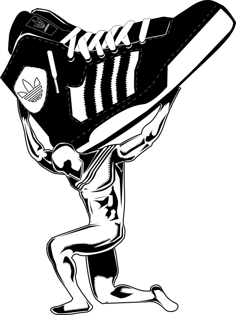 800x1067 Atlas Adidas Black And White By Djbjatl