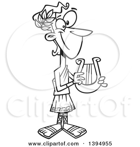 450x470 Clipart Of A Cartoon Greek God, Atlas, Carrying Earth