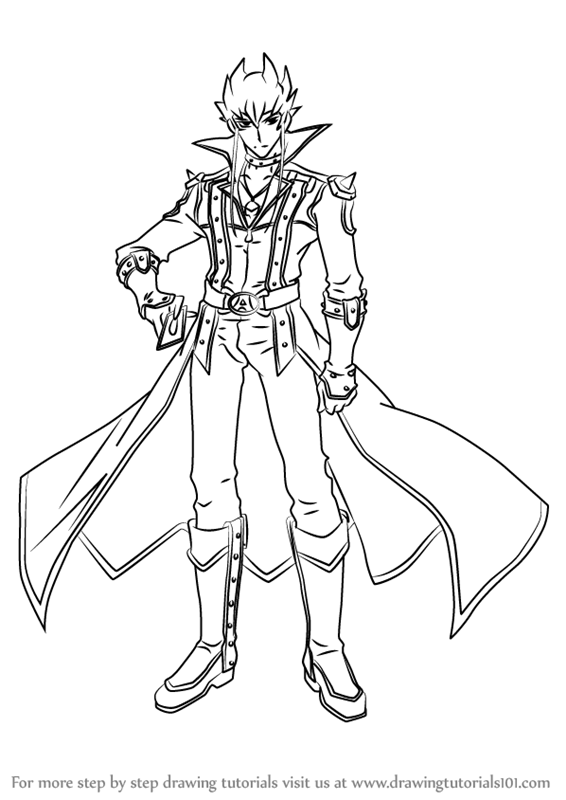 566x800 Learn How To Draw Jack Atlas From Yu Gi Oh! 5d's (Yu Gi Oh! 5d'S