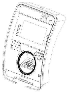 270x369 Complete Front Panel Assembly For Halo Atm Machine 7134000300