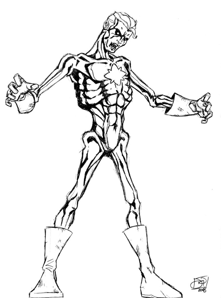 771x1037 Captain Atom Zombie By Kenpudiosaki