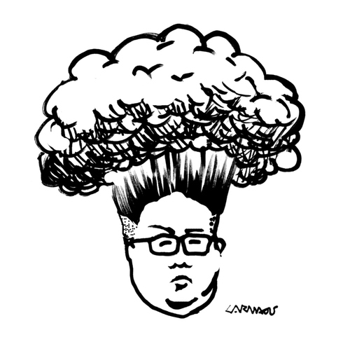 500x481 Kim Jong Bomb By Carma Politics Cartoon Toonpool