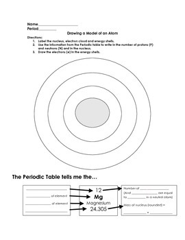 270x350 Atom Worksheet Teaching Resources Teachers Pay Teachers