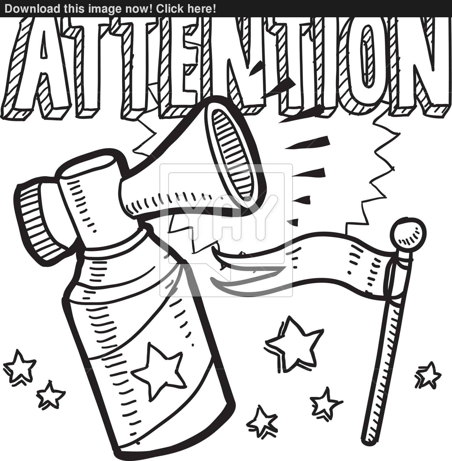 1572x1600 Attention Air Horn Sketch Vector