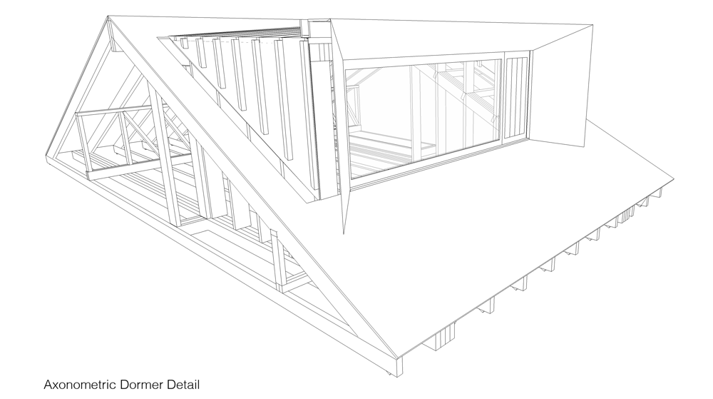 1000x559 Axonometric Dormer Detail Of Zinc Clad Loft Extension By Konishi