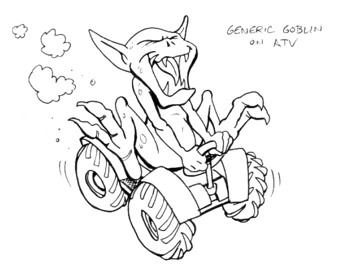 688x529 Goblin An Atv By Gamecreature