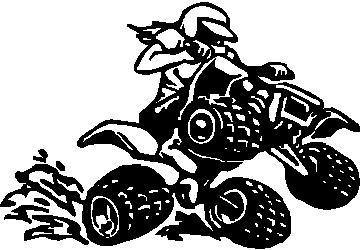 360x250 Quad Girl Stickers Width X Height Cool Stuff Atv