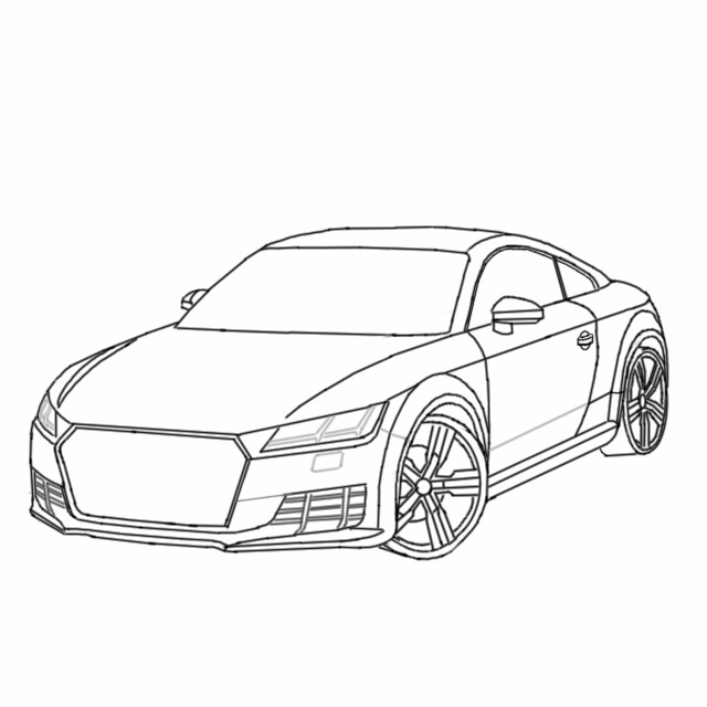 Audi Drawing at GetDrawings | Free download