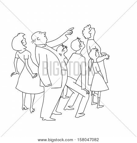 450x470 Crowd Onlookers Watching. Audience Vector Amp Photo Bigstock