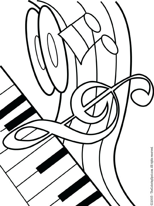 540x720 New Coloring Pages Music Print Musical Theme Audio Stories