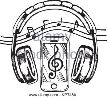 348x320 Drawing Speaker Audio Sound Volume Vector Illustration Eps 10