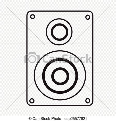 450x469 Audio Speakers Icon Vector Illustration