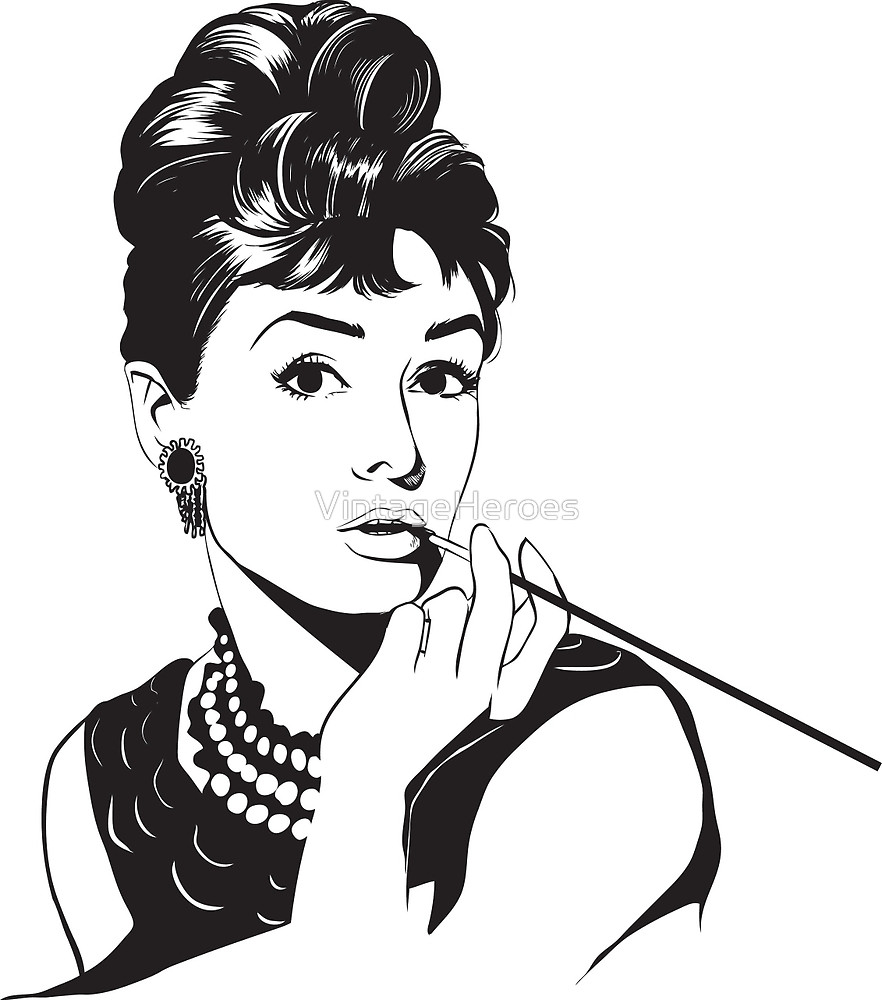 882x1000 Audrey Hepburn Vintage By Vintageheroes Redbubble