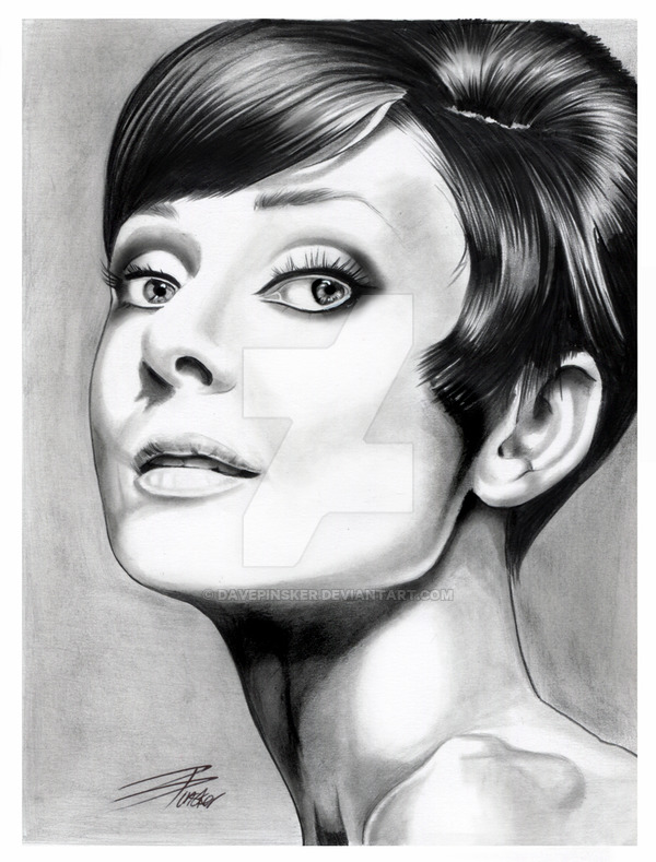 600x789 Audrey Hepburn By Davepinsker