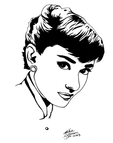 384x485 Audrey Hepburn By Jackieocean