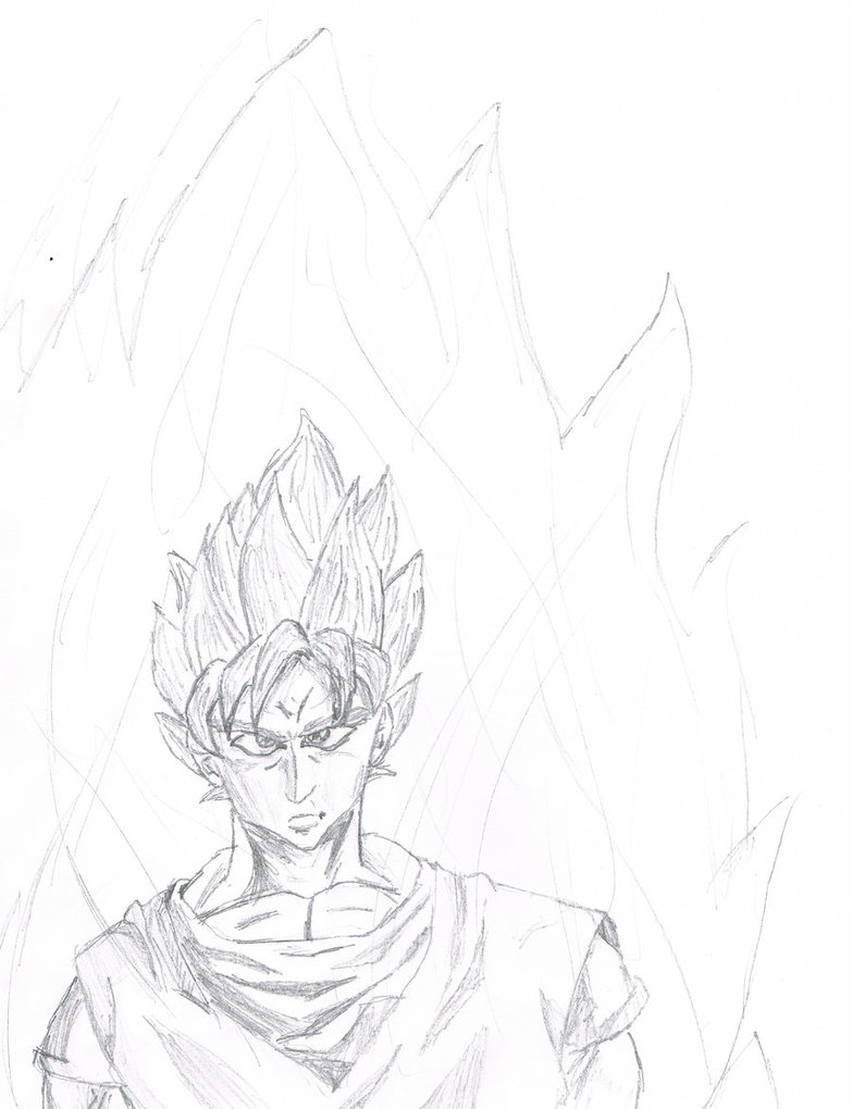 783x1020 Super Saiyan Goku With Aura By Jwolf85