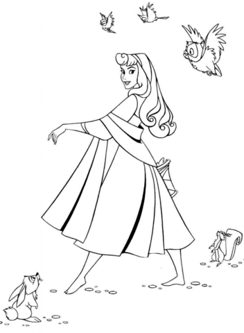 352x480 Beautiful Aurora Coloring Page Free Printable Coloring Pages