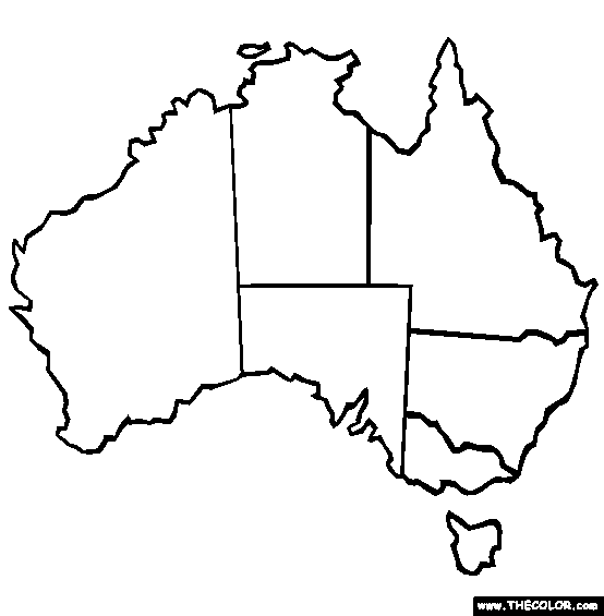 554x565 Australia Coloring Pages