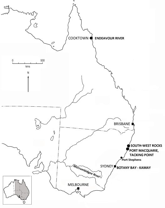 526x661 Map Of Eastern Australia Showing Locations Mentioned In Blog