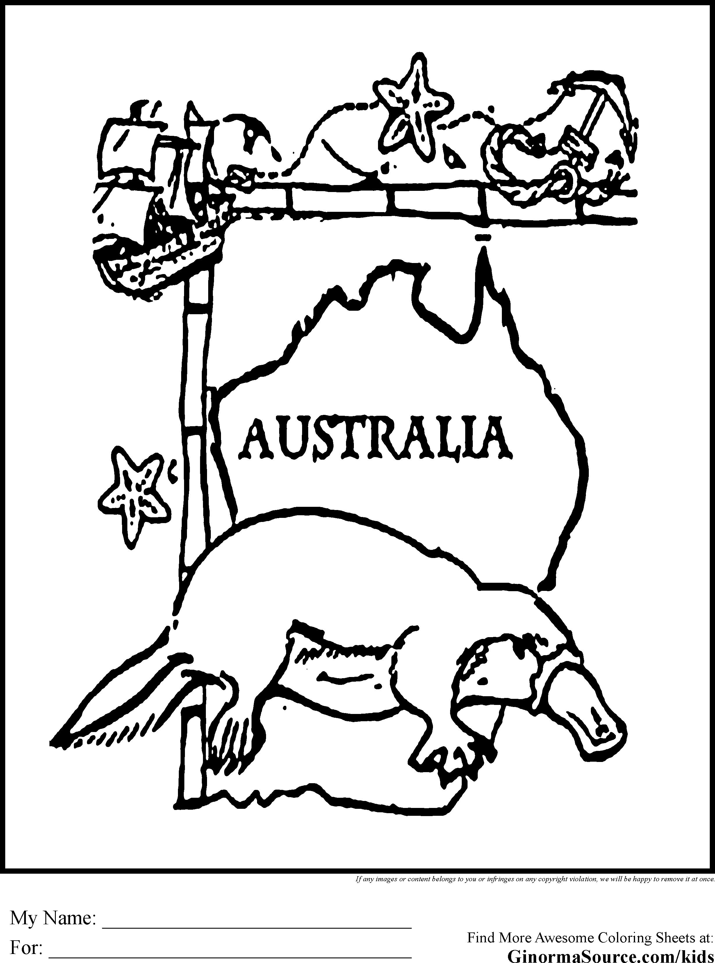 2459x3310 Australian Animals Coloring Pages Free Coloring Pages