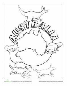 236x304 Australian Flag Coloring Page