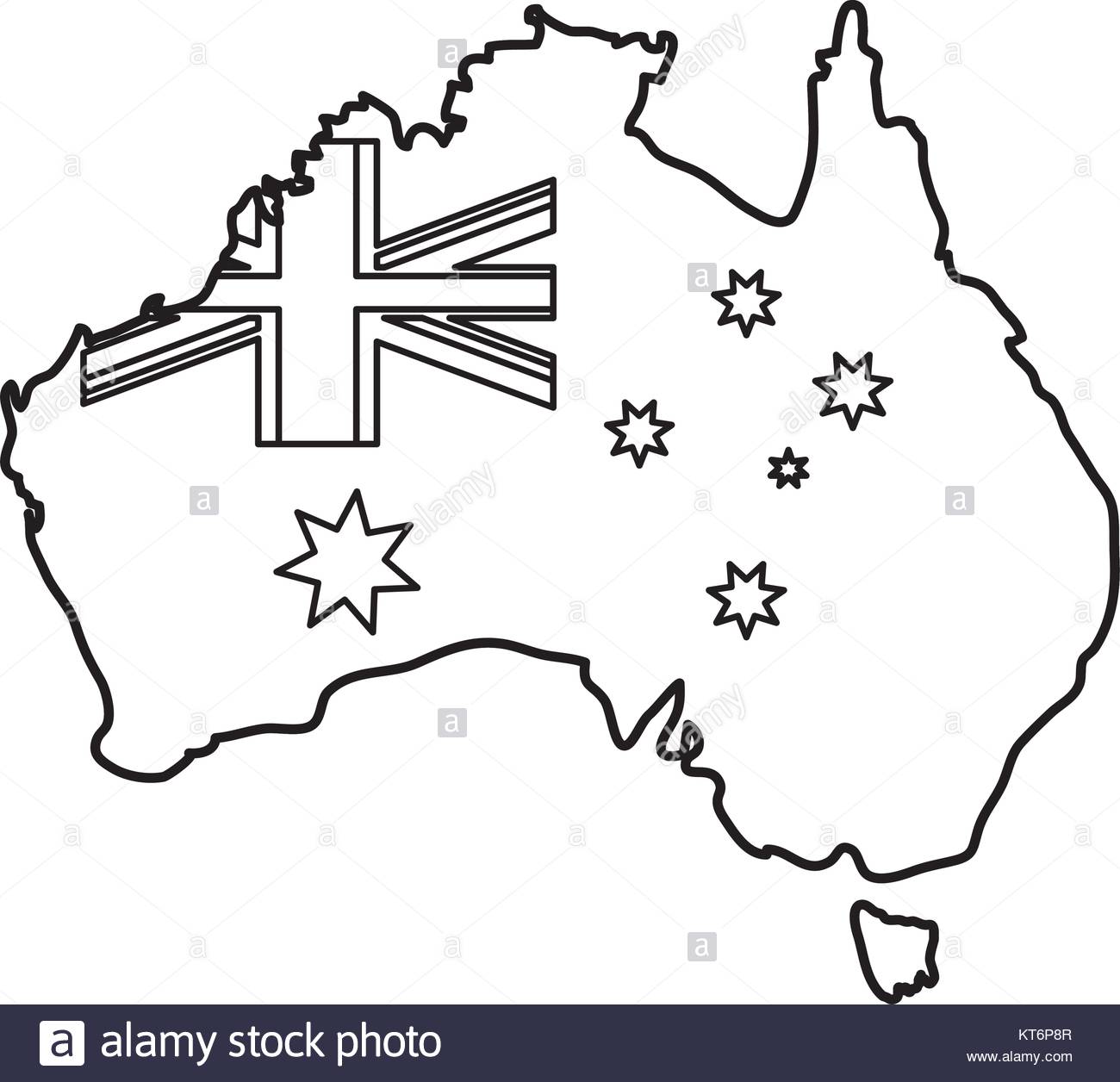 1300x1256 Australia Flag Map Flat Design Stock Photos Amp Australia Flag Map