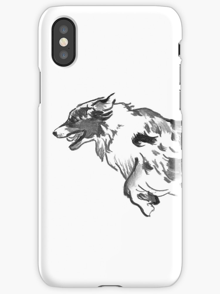 750x1000 Australian Shepherd Drawing Iphone Cases Amp Skins By Douglas