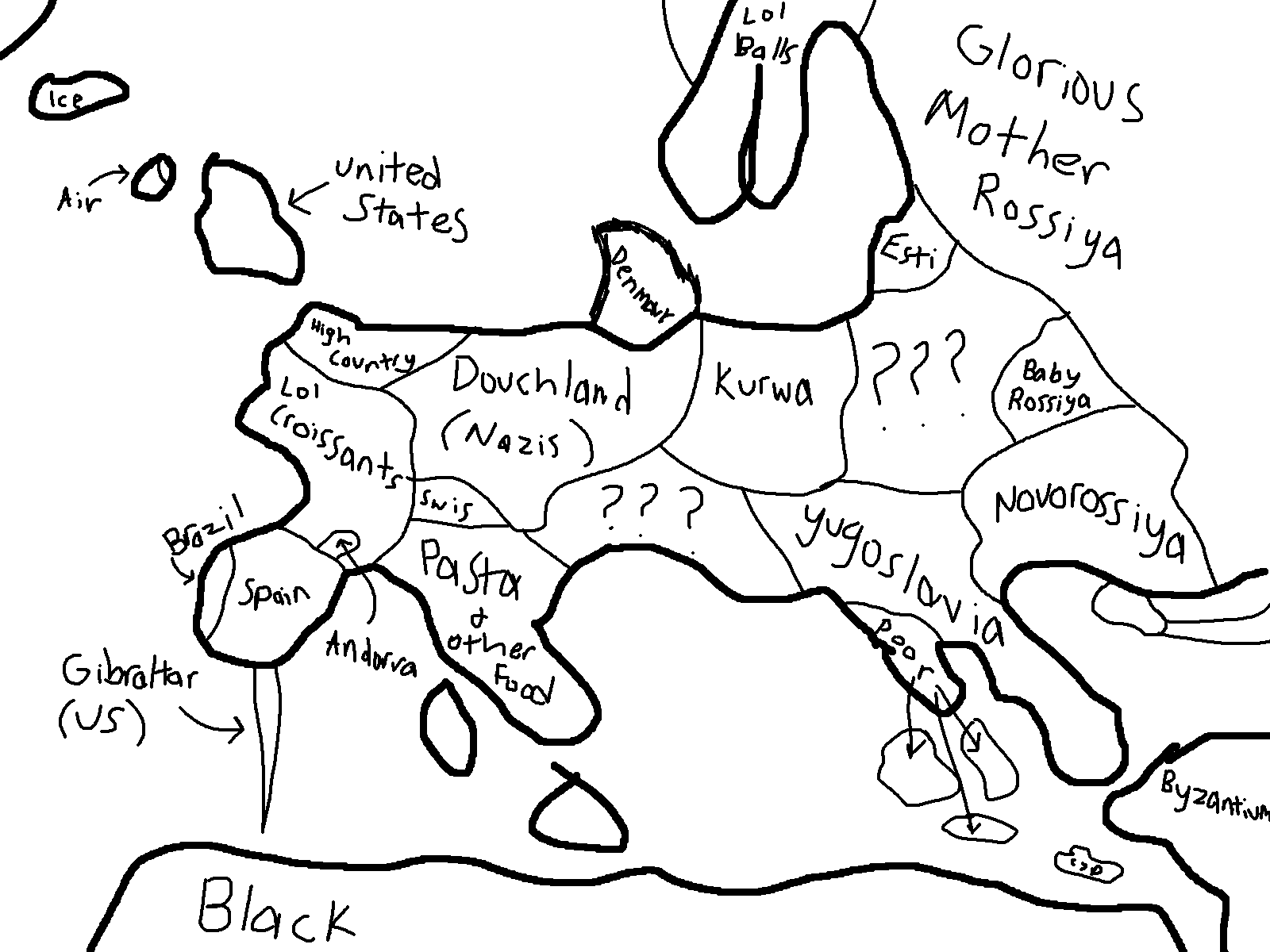 1600x1200 Wow! My Autistic 13 Year Old Transgendered Sister Drew This Map