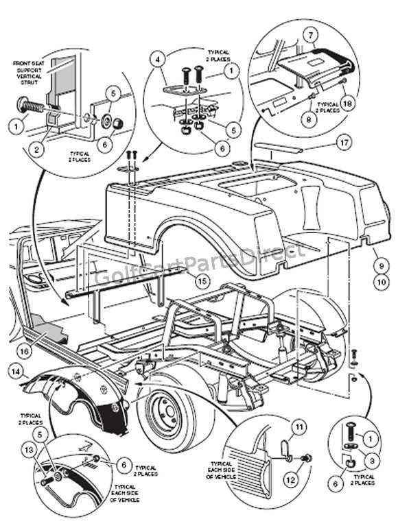 Auto Parts Drawing at GetDrawings | Free download yamaha golf cart parts diagram melex wiring 