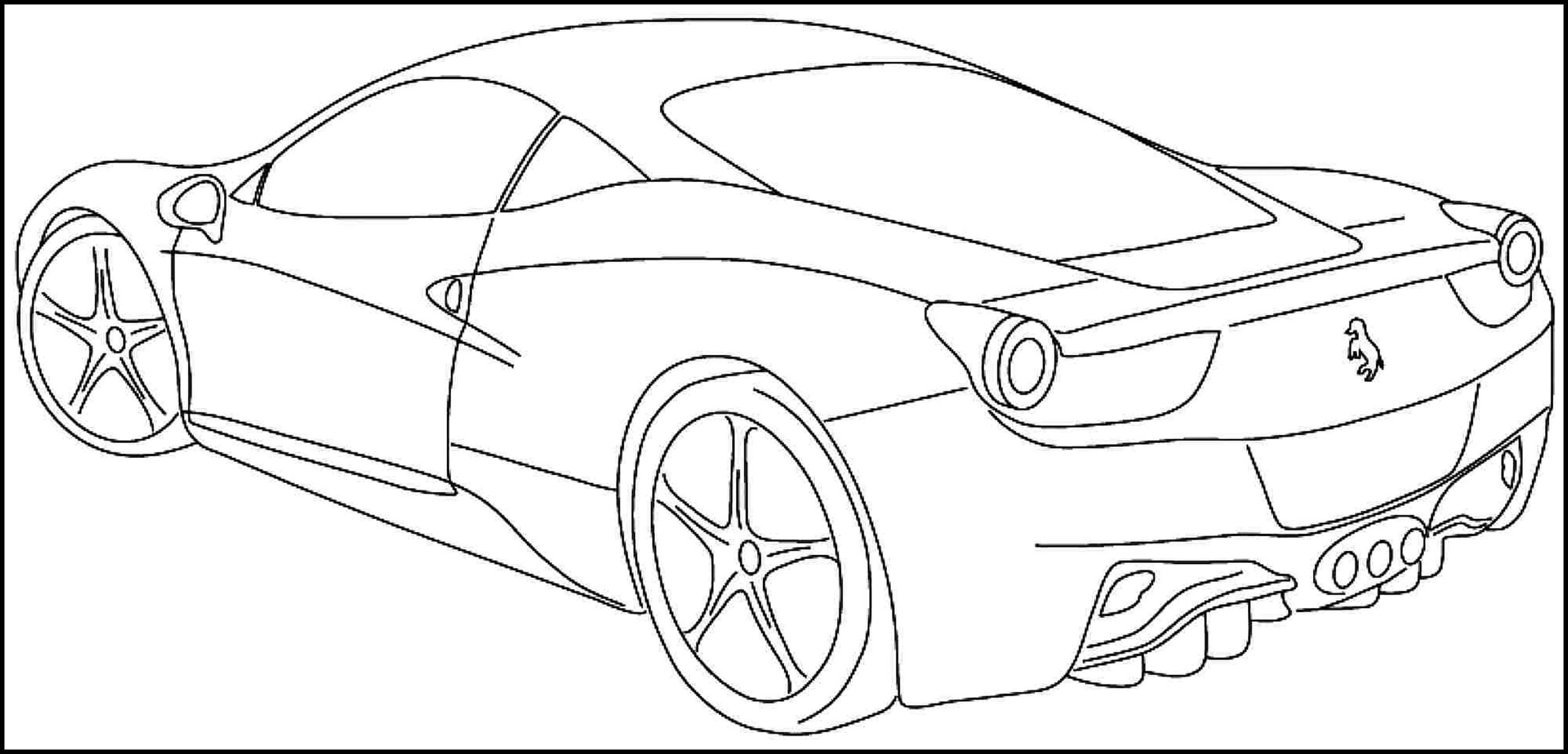 3507x1687 Printable Sports Car Coloring Pages For Kids Amp Teens. Download
