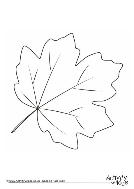 460x650 Autumn Leaf Colouring Page 3 Coloring Autumn Leaf