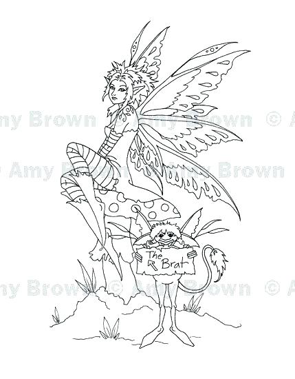 429x550 Trend Amy Brown Coloring Pages Fee Book Fairies Original Ink