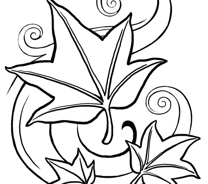 678x600 Printable Leaves Coloring Pages Surprising Idea Leaves Coloring