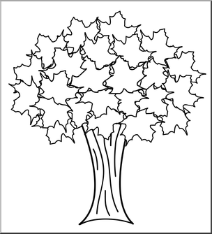 304x335 Clip Art Autumn Tree Bampw I Abcteach