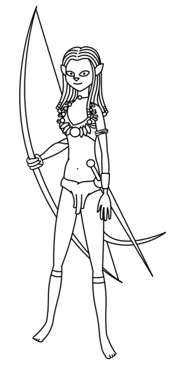 260x520 How To Draw Avatar Character Neytiri