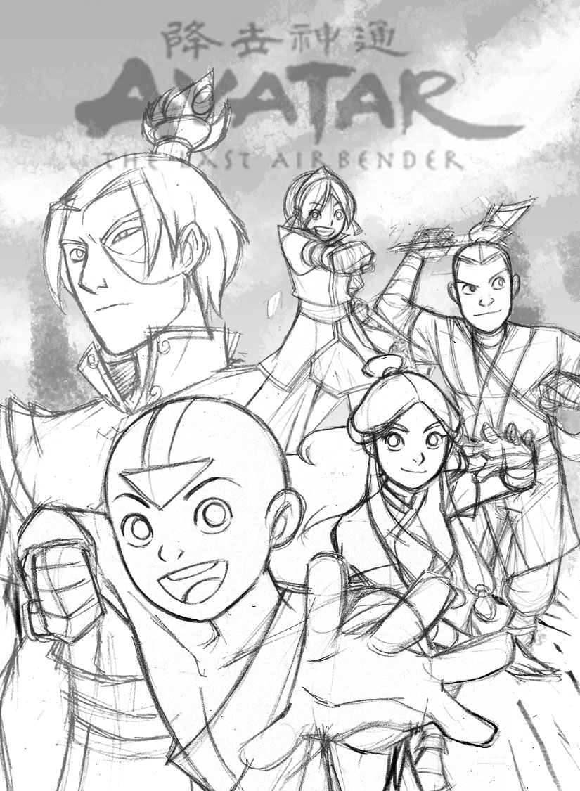825x1125 Making Of A Cover Avatar The Last Airbender Blog Dark