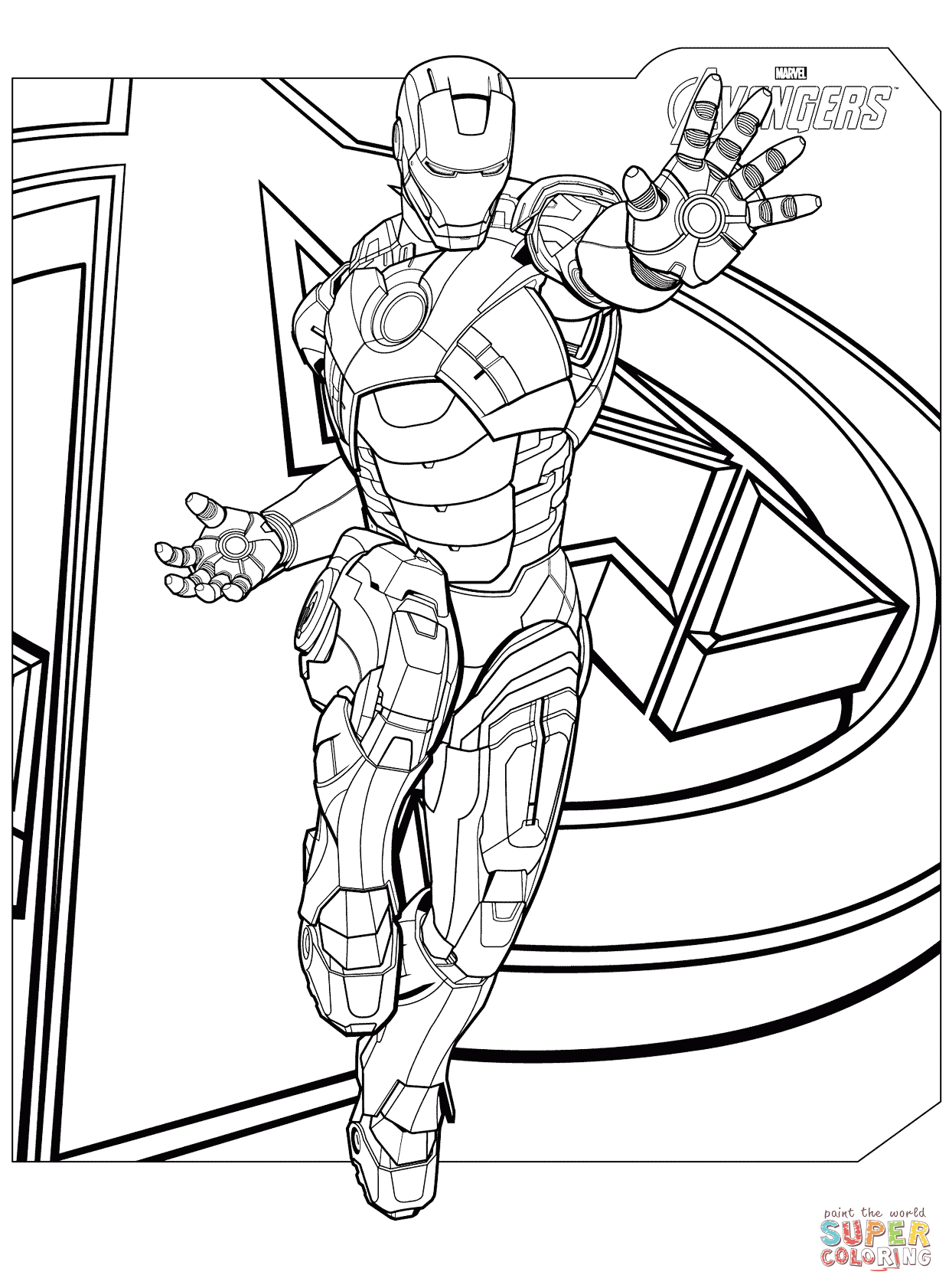 1240x1682 Avengers Iron Man Coloring Page Free Printable Coloring Pages