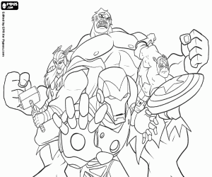 300x250 Avengers Coloring Pages Printable Games
