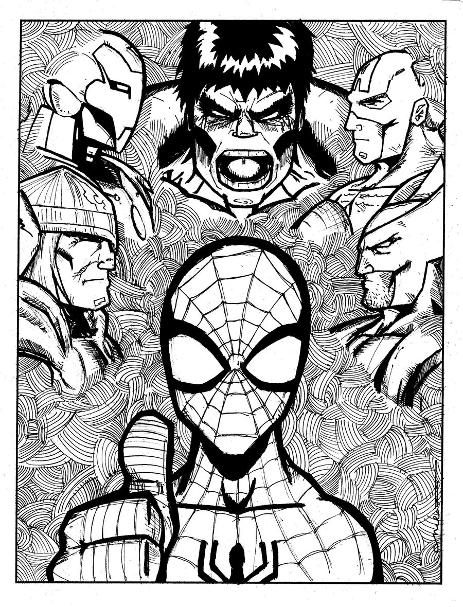 900x1180 Norby Ela Avengers Sketch