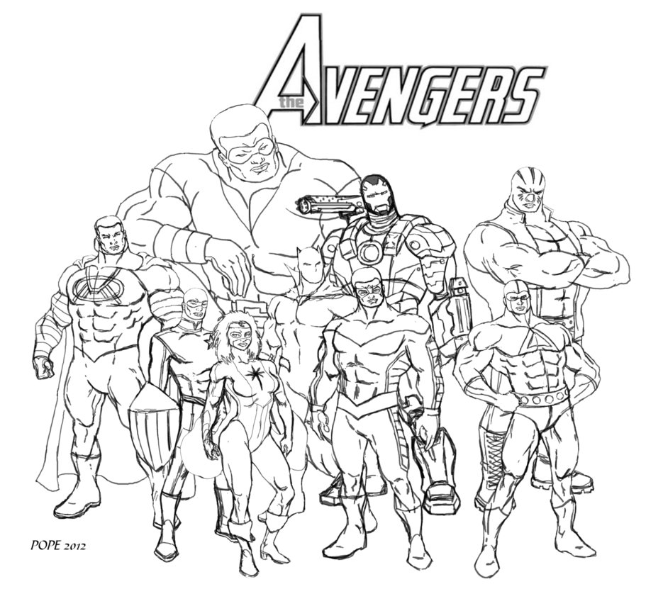 Avenger Drawing at GetDrawings | Free download