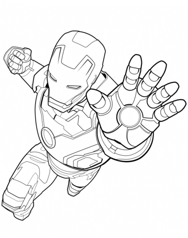 379x480 Avengers Iron Man Coloring Page Free Printable Coloring Pages