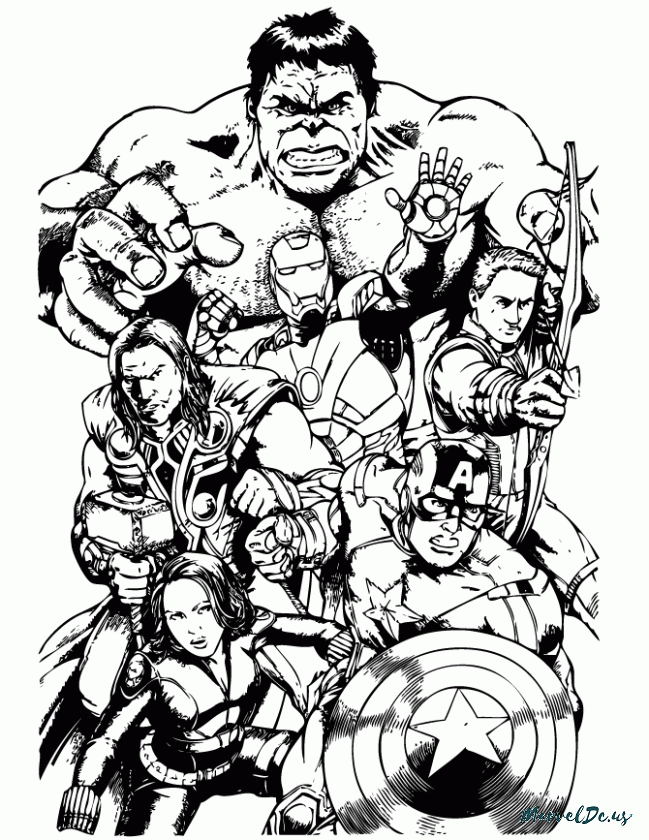 Avengers Drawing at GetDrawings | Free download